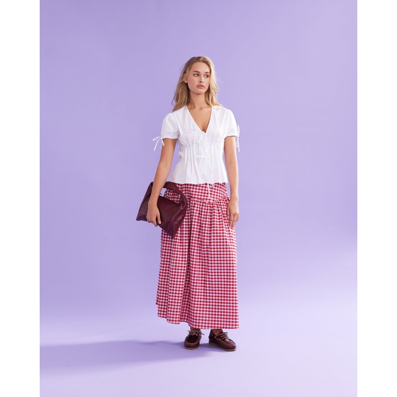 SIMONA BLOUSE WHITE|4|6|8|10|12|14|16|18|20