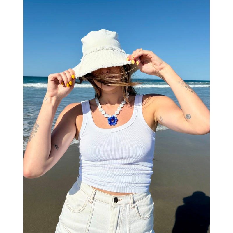 BILLIE LARGE PENDANT BLUE|ONE SIZE