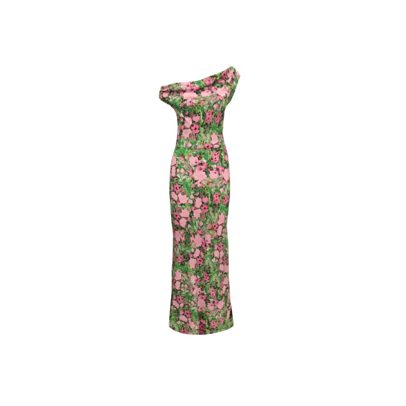 MELON MAXI DRESS AURORA FLORAL