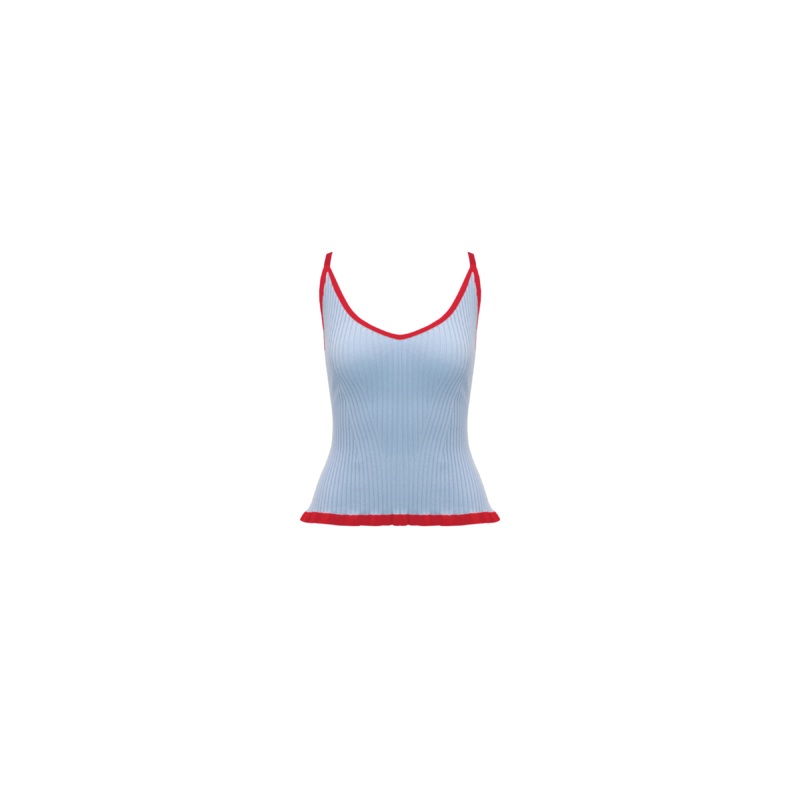 RINA TANK BLUE CHERRY|4|6|8|10|12|14|16|18|20