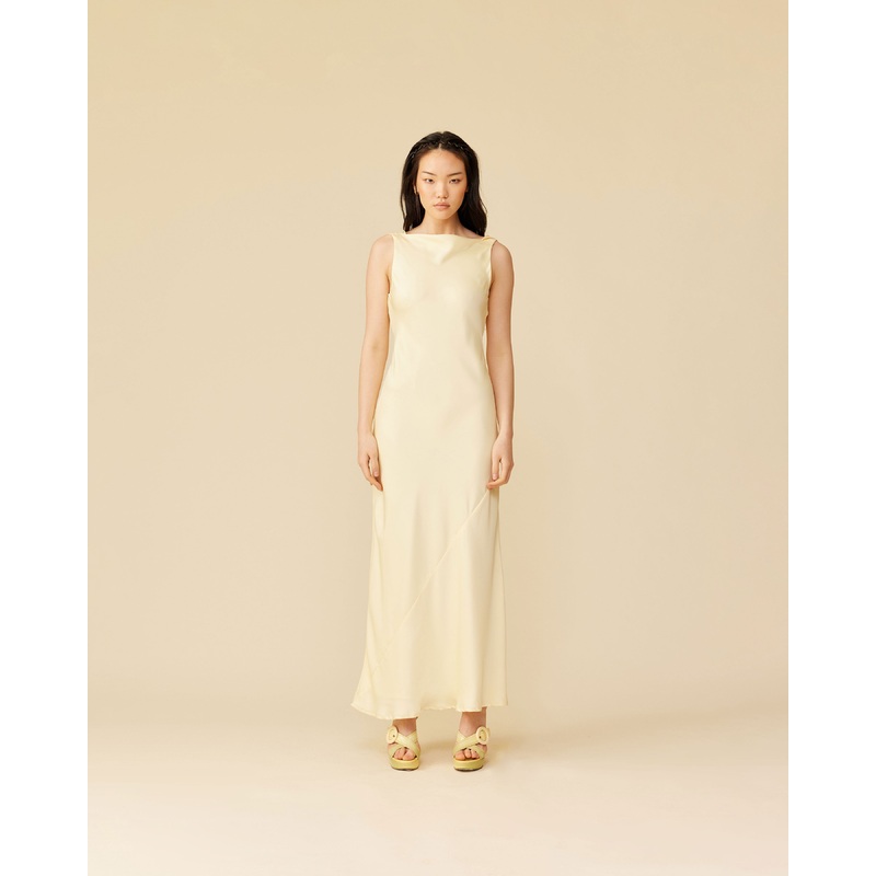 FIREBIRD COWL GOWN BUTTER|4|6|8|10|12|14|16|18|20