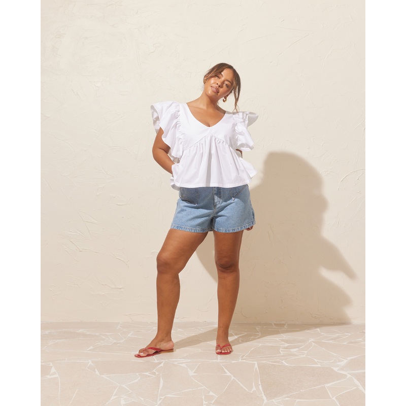 CLOVER DENIM SHORT BLUE|4|6|8|10|12|14|16|18|20