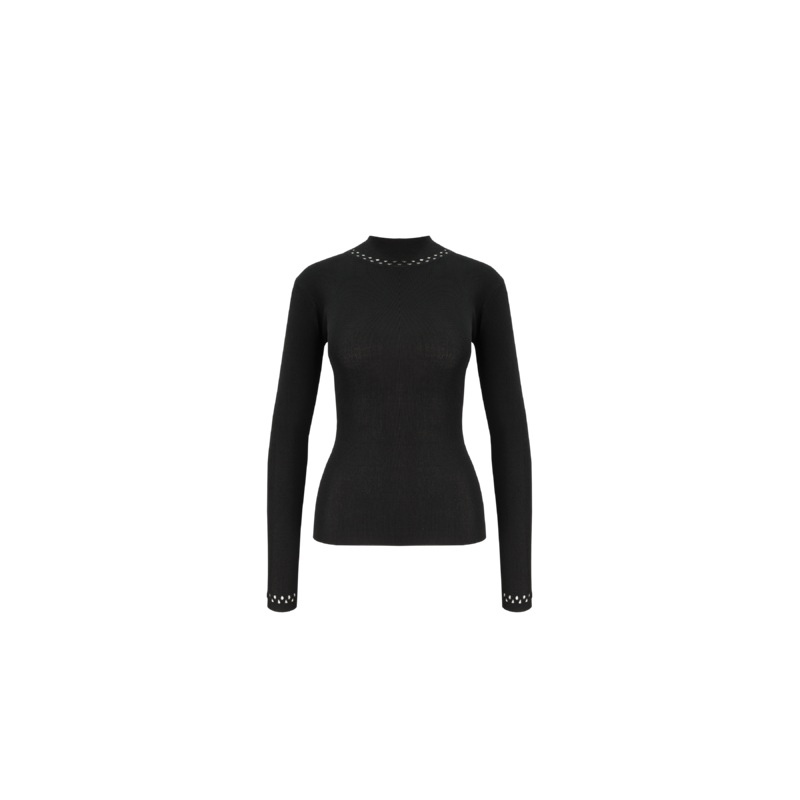FABIENNE TURTLENECK BLACK|4|6|8|10|12|14|16|18|20|22|24