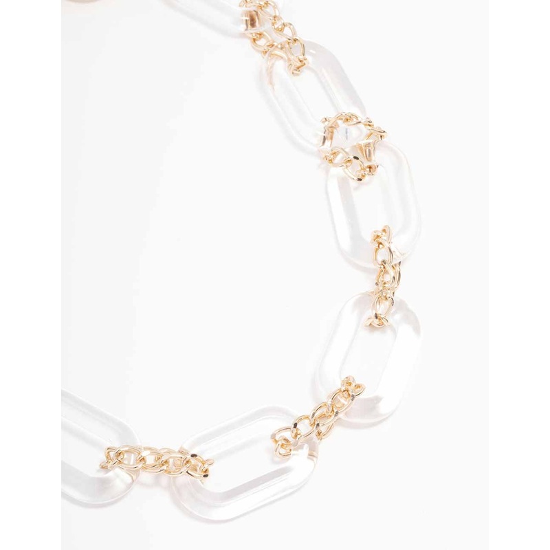 Acrylic Large Statement Chain Necklace