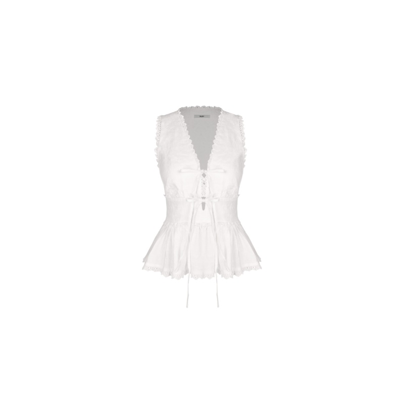 BENNY TIE TOP WHITE|4|6|8|10|12|14|16|18|20