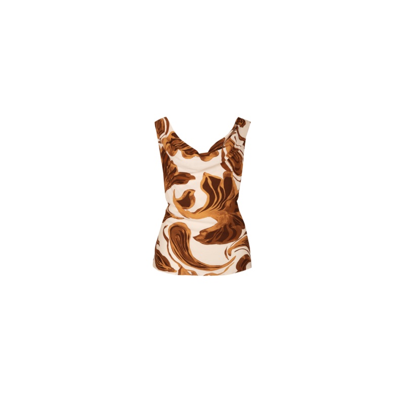 COSMOS COWL TOP COSMOS FLORAL|4|6|8|10|12|14|16|18|20