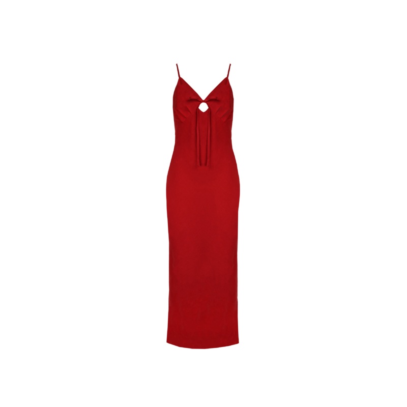 HARLEY BOW DRESS SANGRIA|6|8|10|12|14|16|18|20