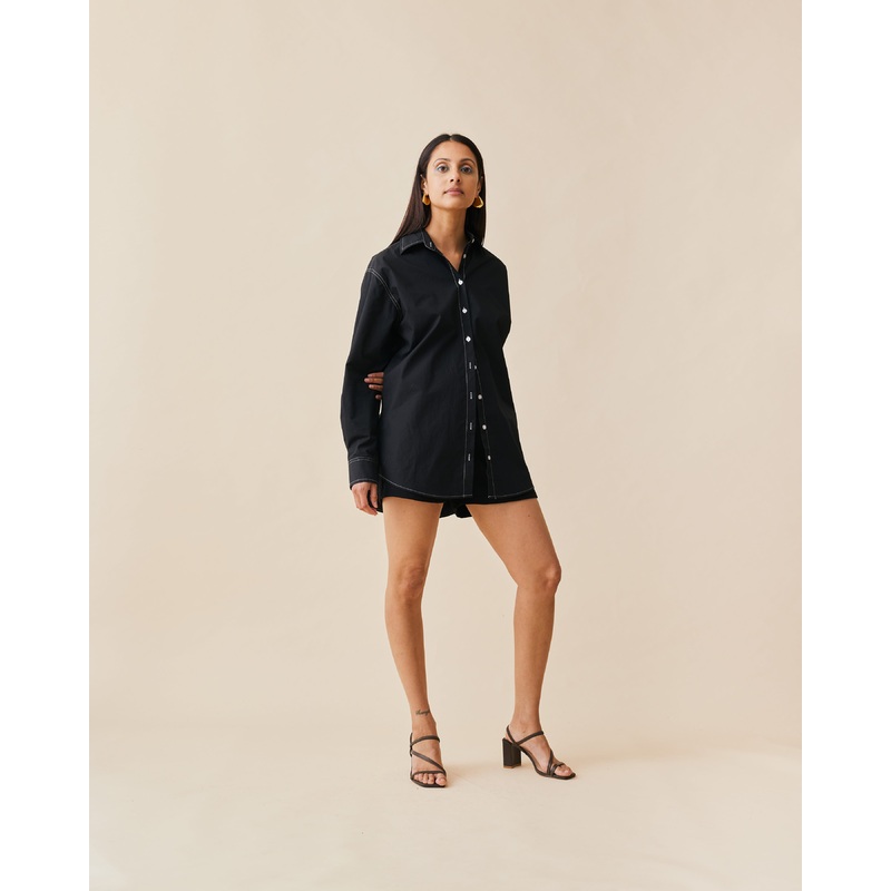 JULIA SHIRT BLACK|4|6|8|10|12|14|16|18|20|22|24