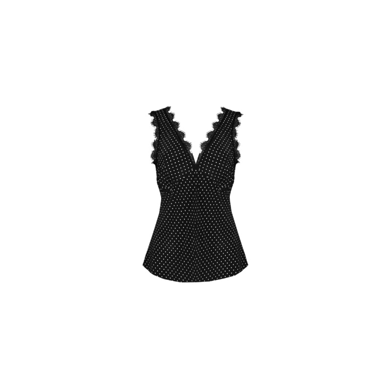 ROSARIA LACE TANK POLKA DOT|4|6|8|10|12|14|16|18|20