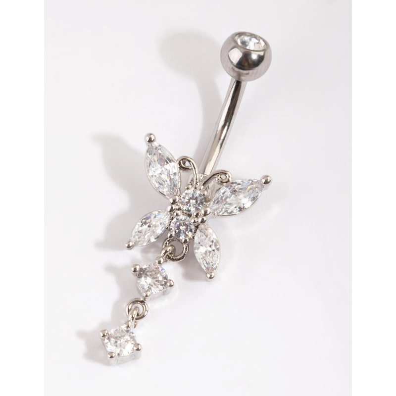 Surgical Steel Butterfly Belly Bar