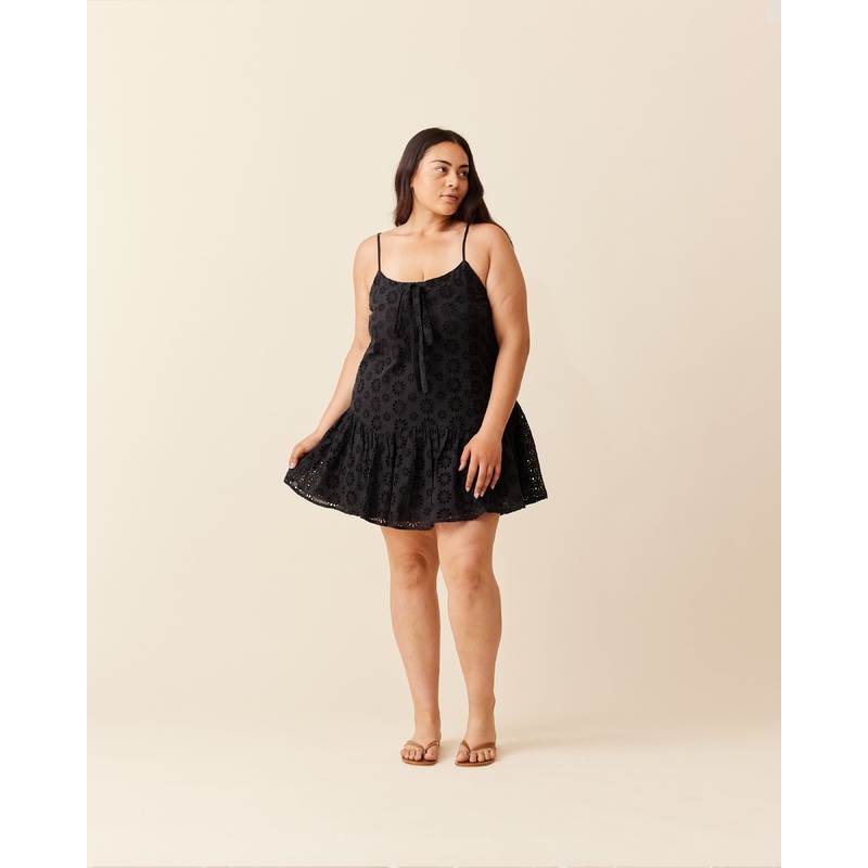 MIDORI MINI DRESS BLACK|4|6|8|10|12|14|16|18|20