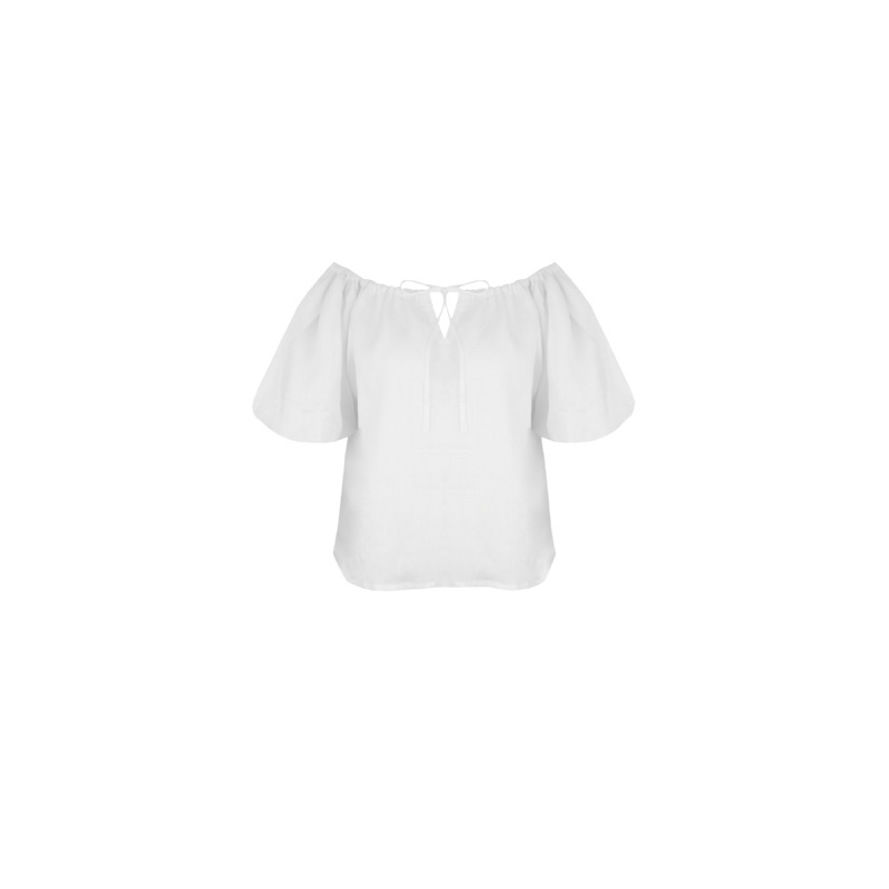 HYDRA OFF SHOULDER BLOUSE WHITE