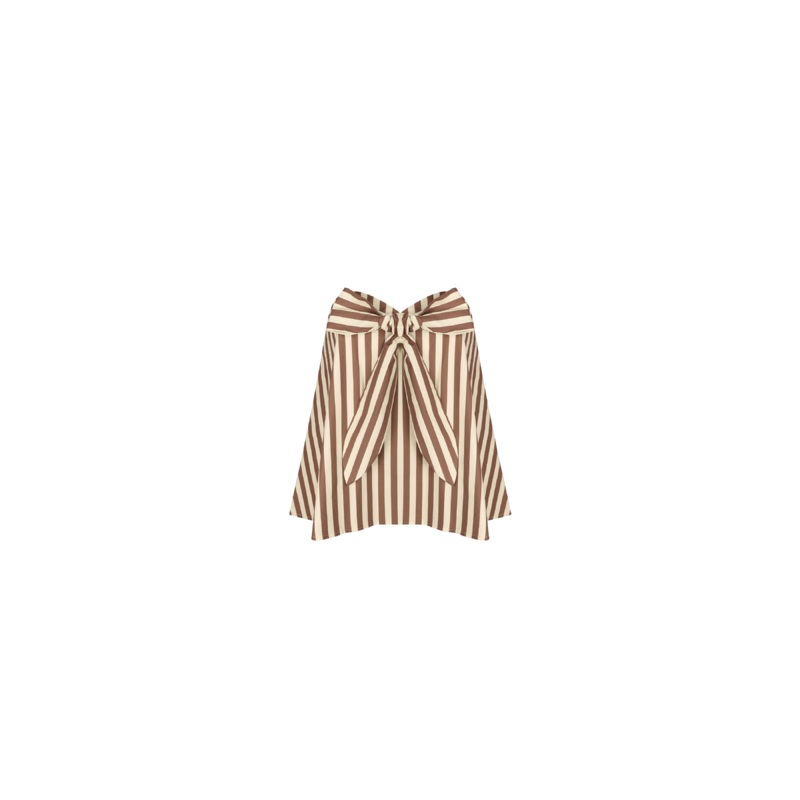 CARMEN BODICE BROWN BUTTER STRIPE