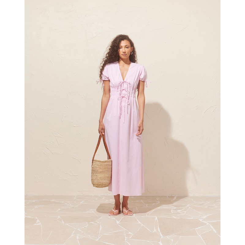 SIMONA SHIRT DRESS SOFT PINK|4|6|8|10|12|14|16|18|20