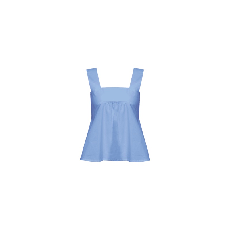 MARGIE TIE-BACK TOP CORNFLOWER