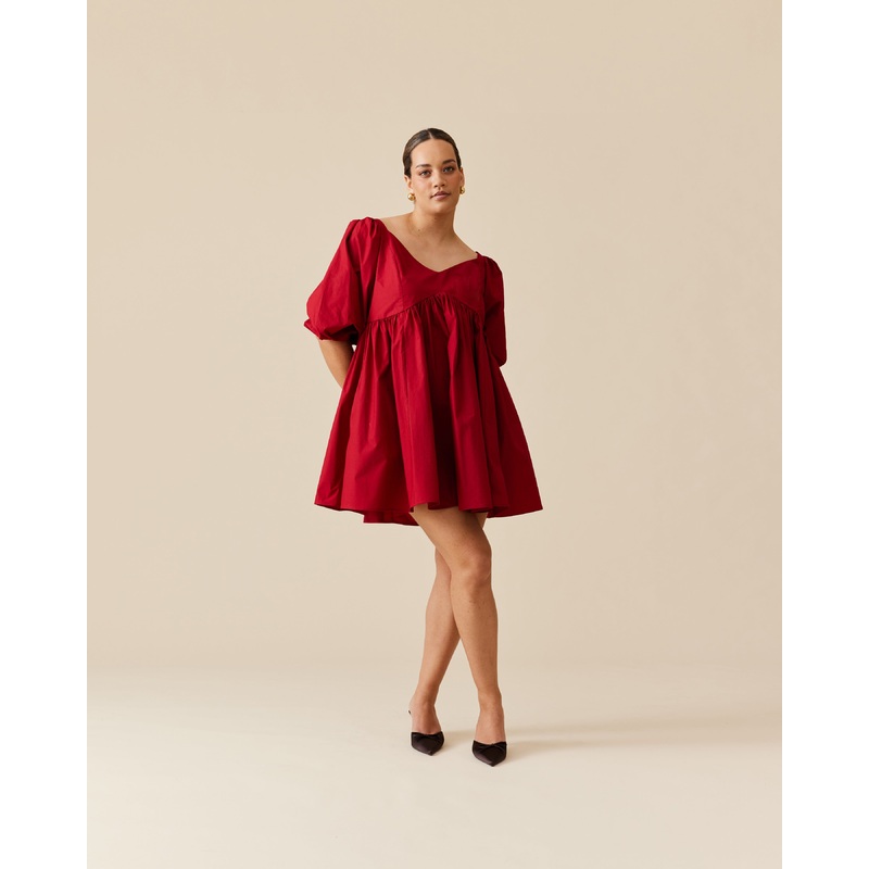 NONI MINI DRESS GARNET|4|6|8|10|12|14|16|18|20