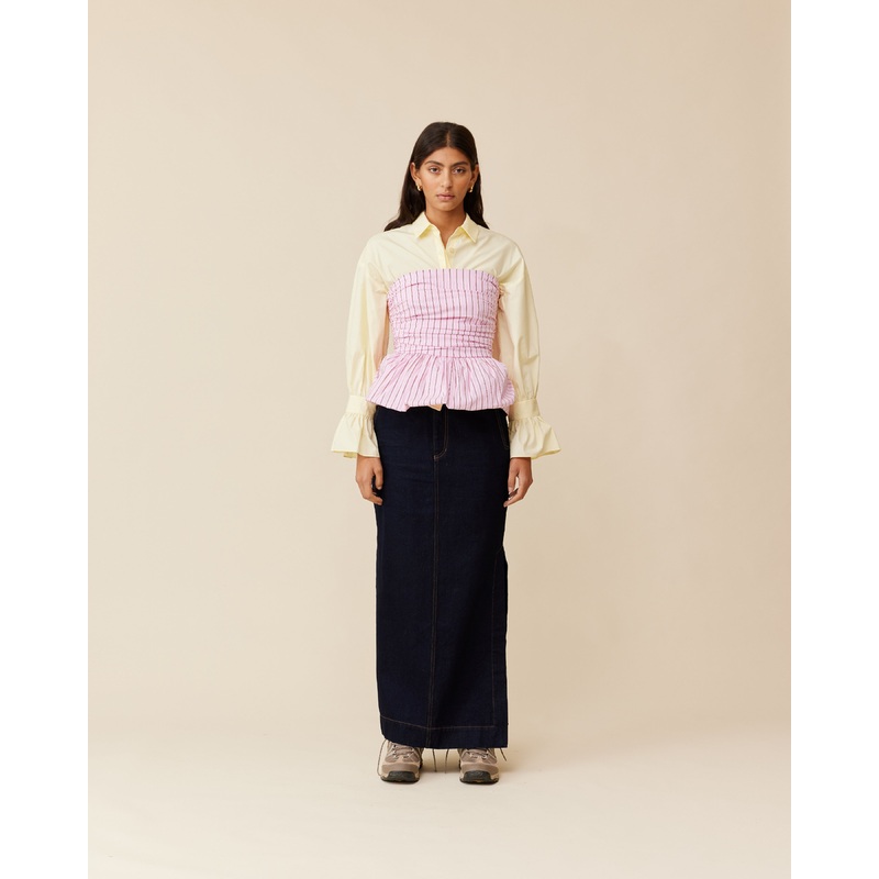 EDDIE BODICE PINK RED STRIPE|4|6|8|10|12|14|16|18|20