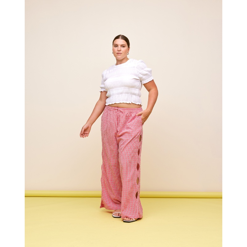 TRULLI PANT RED GINGHAM|4|6|8|10|12|14|16|18|20