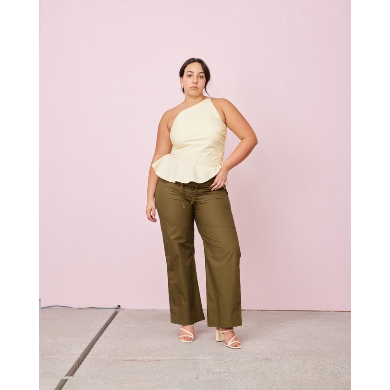 BETTINA COTTON TOP BUTTER|6|8|10|12|14|16|18