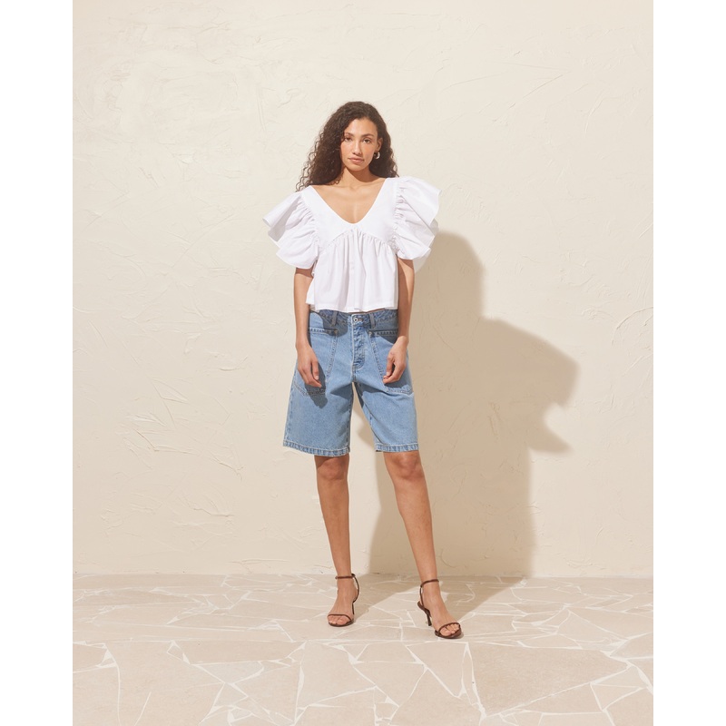 MERCI DENIM SHORT LIGHT BLUE|4|6|8|10|12|14|16|18|20