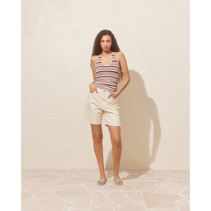 SOLAR RELAXED SHORT CREAM|4|6|8|10|12|14|16|18|20