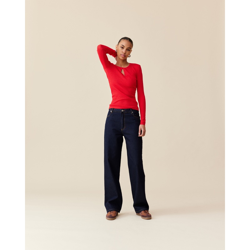 WREN KNIT LONG SLEEVE CHERRY|4|6|8|10|12|14|16|18|20