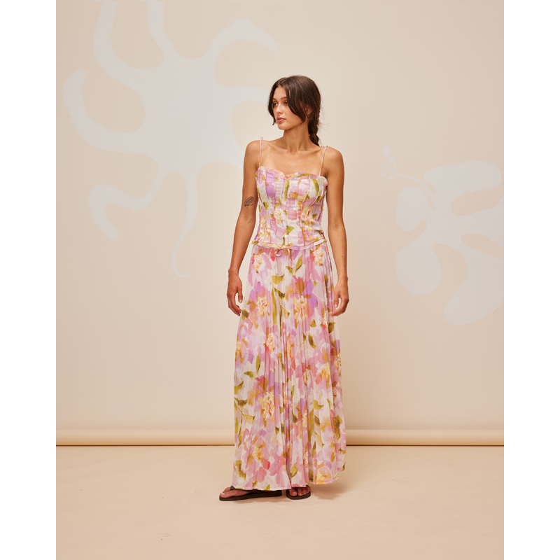 MORGAN PLEAT SKIRT BALLET FLORAL