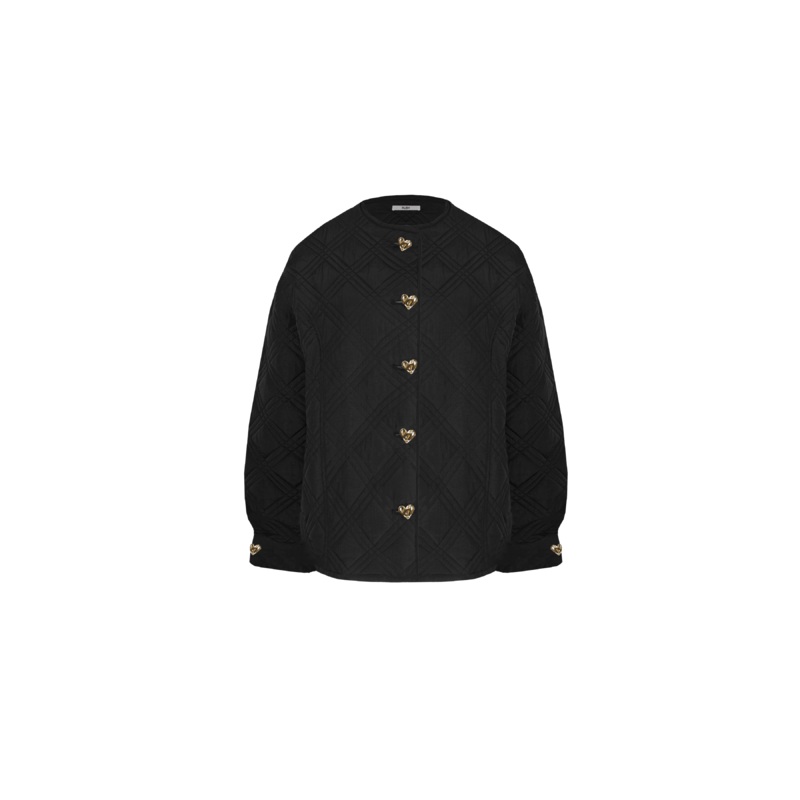 DOMINO QUILT JACKET BLACK|4|6|8|10|12|14|16|18|20