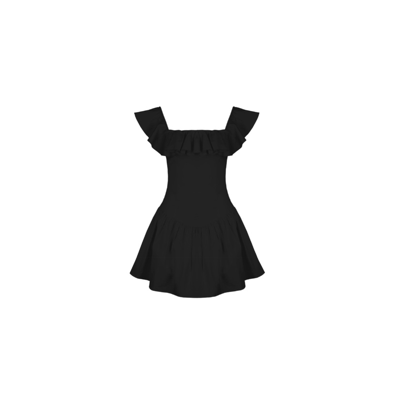 MONACO MINI DRESS BLACK|4|6|8|10|12|14|16|18|20