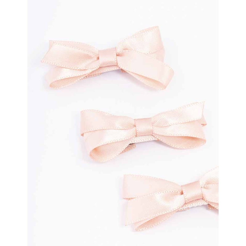 Pink Mini Hair Bows 5-Pack