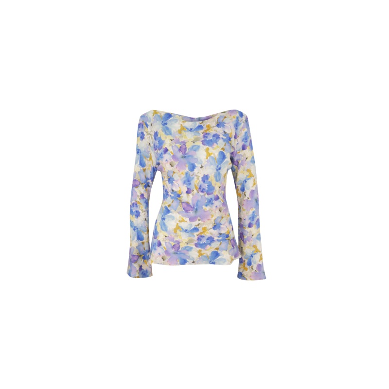 ANDIE LONG SLEEVE BLUEBERRY FLORAL