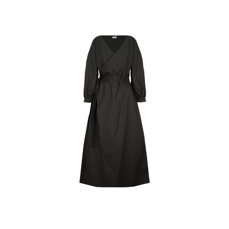 DELILAH WRAP DRESS BLACK|6|8|10|12|14|16|18|20|22|24
