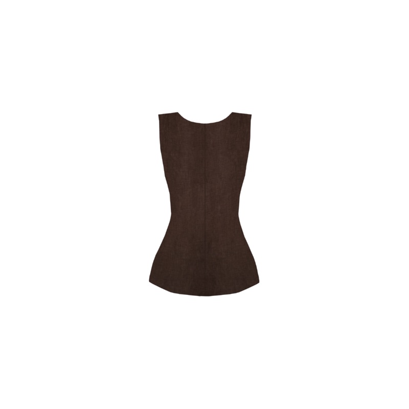 AVA LINEN BOW TOP JAVA|4|6|8|10|12|14|16|18|20