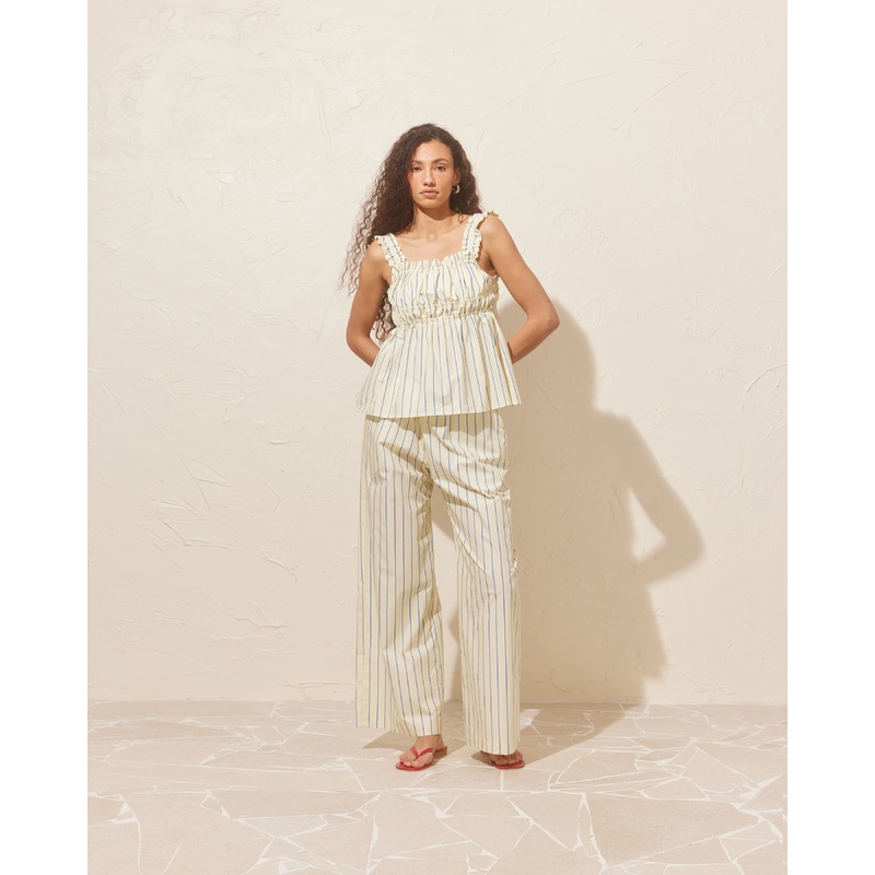 SONNY PANT BUTTER NAVY STRIPE|6|8|10|12|14|16|18