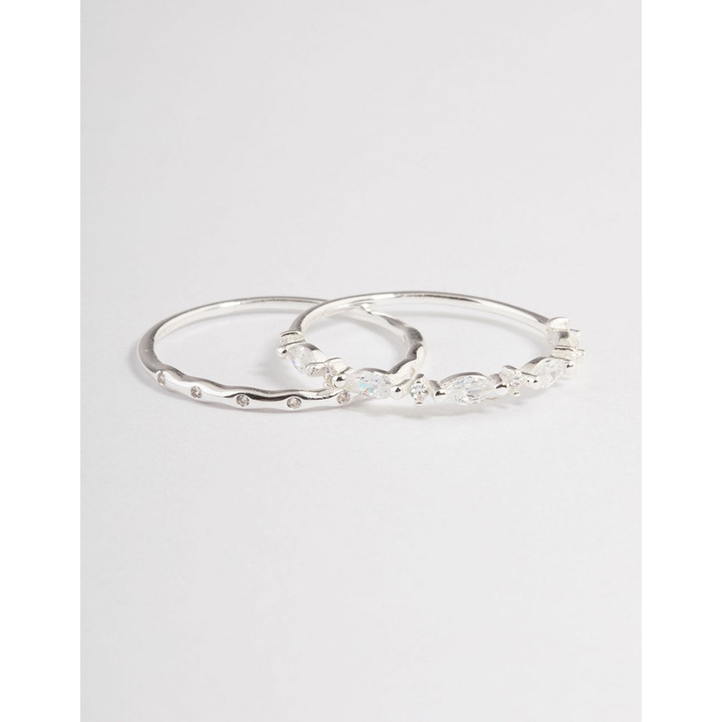Sterling Silver Marquise Ring Pack