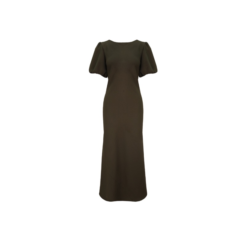 NINETTE DRESS KHAKI|4|6|8|10|12|14|16|18|20