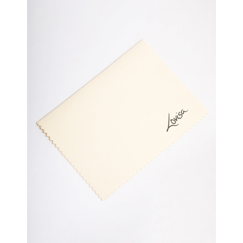 Cream Fabric Polishing Cloth