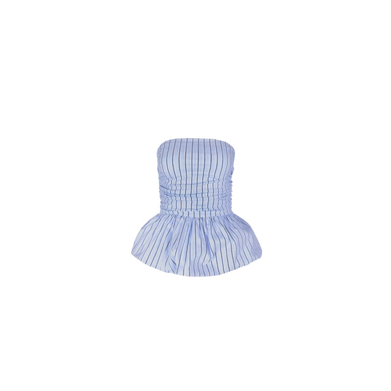EDDIE BODICE BLUE SKY STRIPE|4|6|8|10|12|14|16|18|20