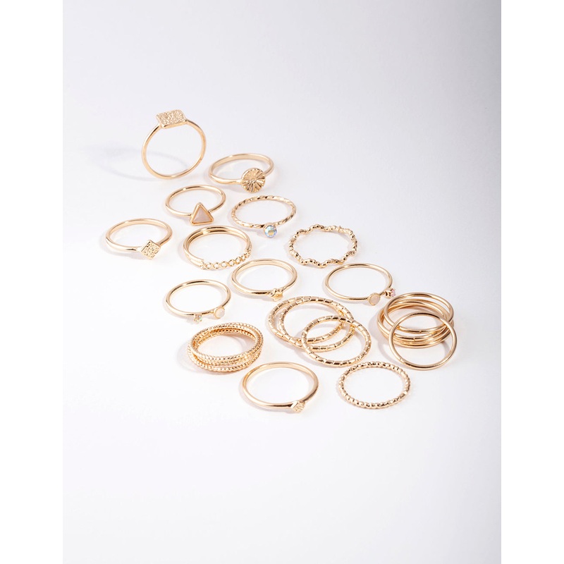 Gold Diamond Cut Ring 26-Pack|SM|ML