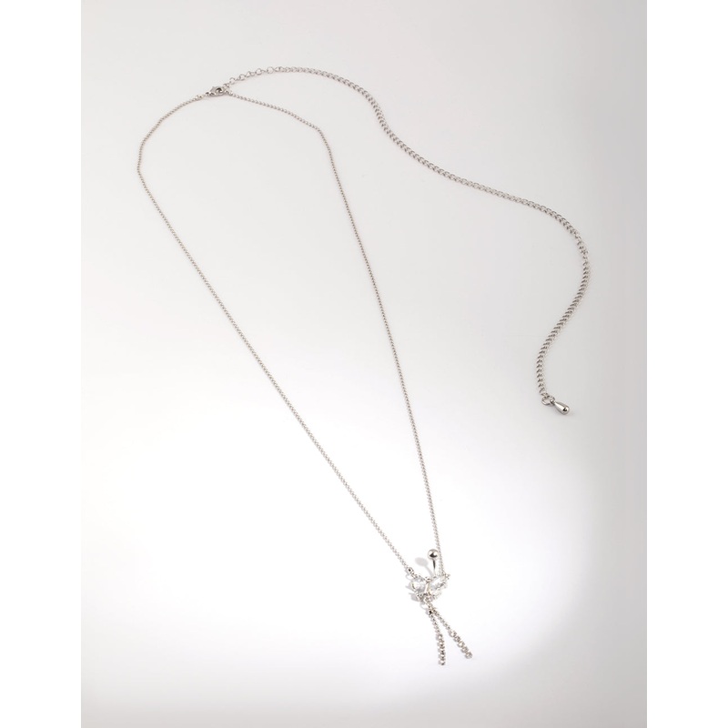 Surgical Steel Butterfly Diamante Belly Bar