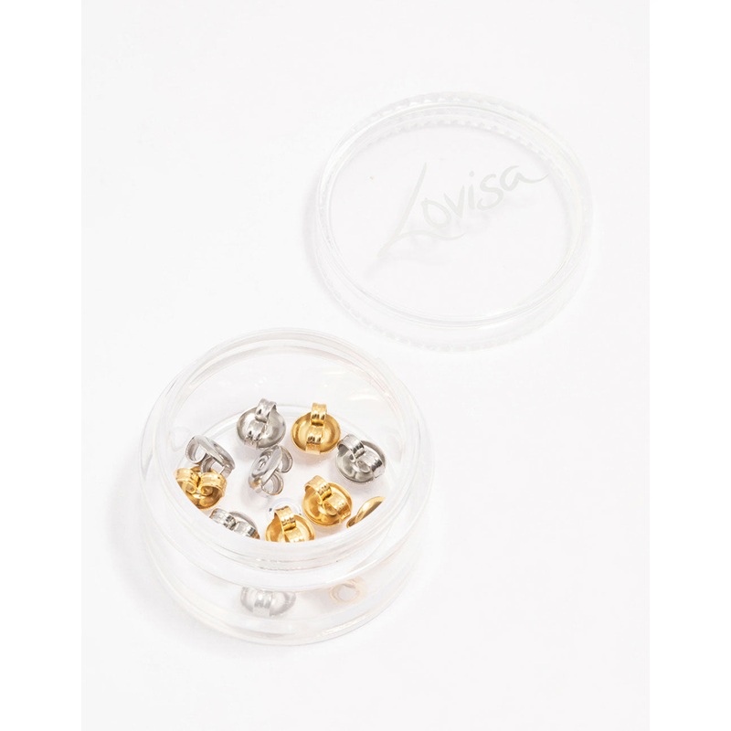 Surgical Steel Butterfly Ear Backs