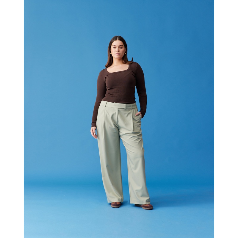 ANNA KNIT TOP CHOCOLATE|4|6|8|10|12|14|16|18|20