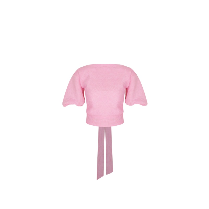 AVALON LINEN BLOUSE PINK|4|6|8|10|12|14|16|18|20