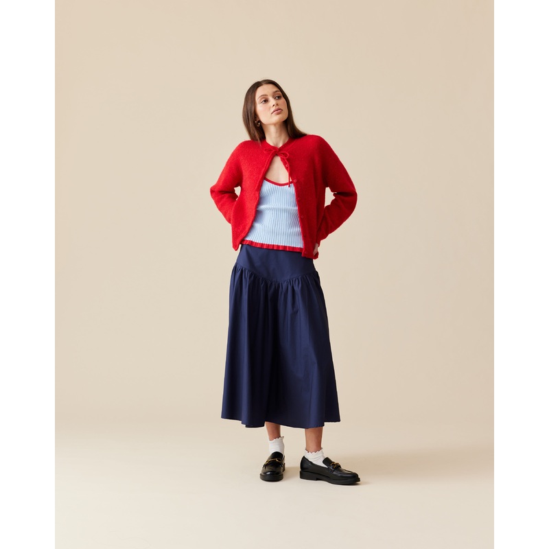 ANNIE CARDIGAN CHERRY RED|4|6|8|10|12|14|16|18|20