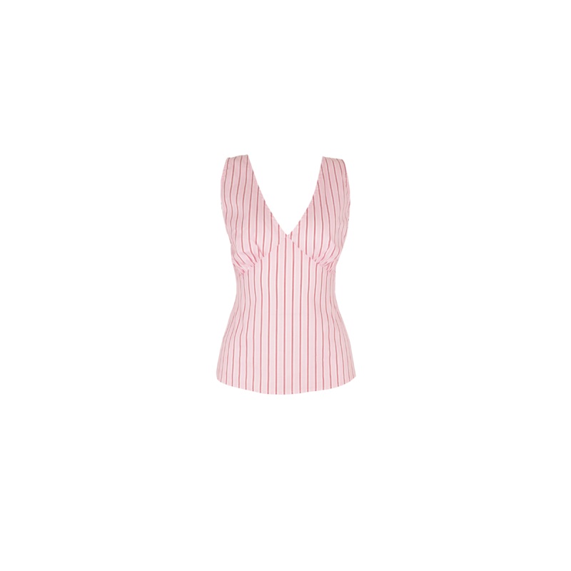 EDDIE TOP PINK RED STRIPE|4|6|8|10|12|14|16|18|20