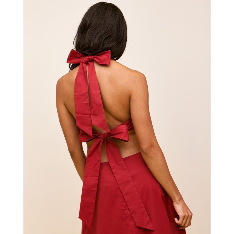 JULES HALTER MAXI DRESS SANGRIA