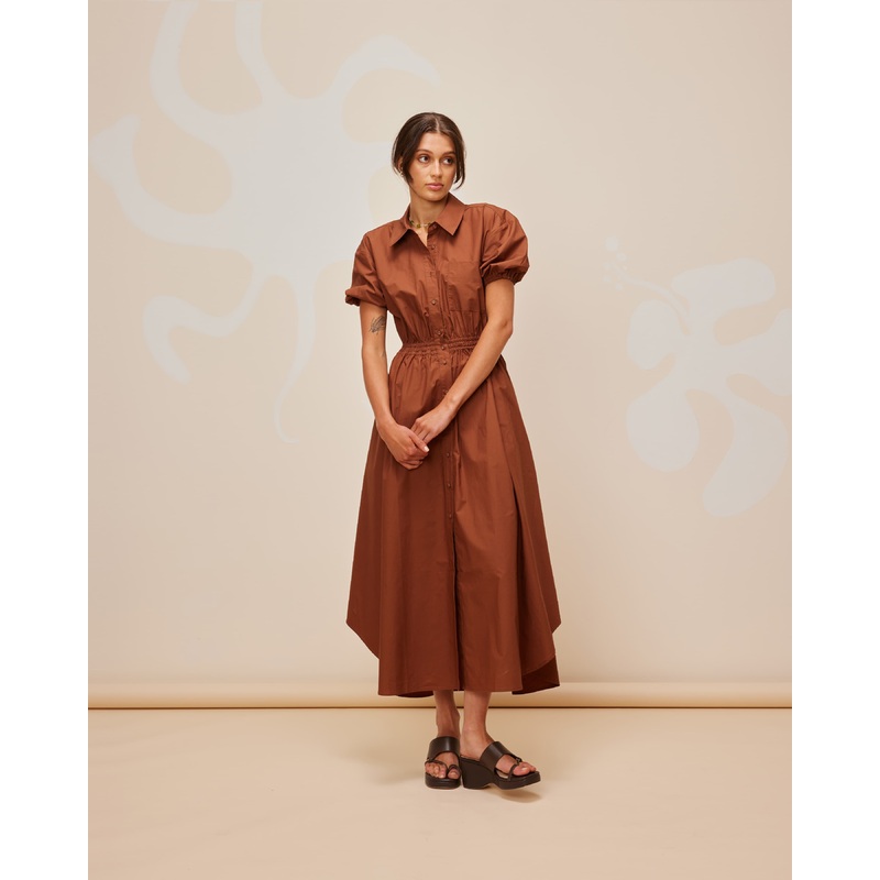 COMET SHIRT DRESS CHOCOLATE|4|6|8|10|12|14|16|18|20