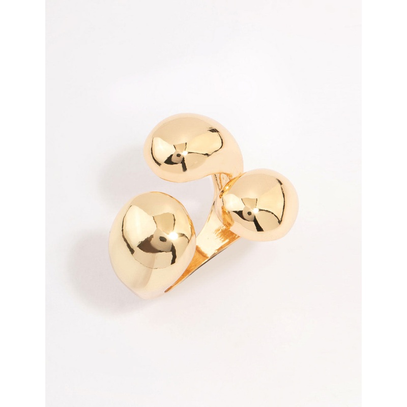 Gold Plated Bubbly Wrapped Ring