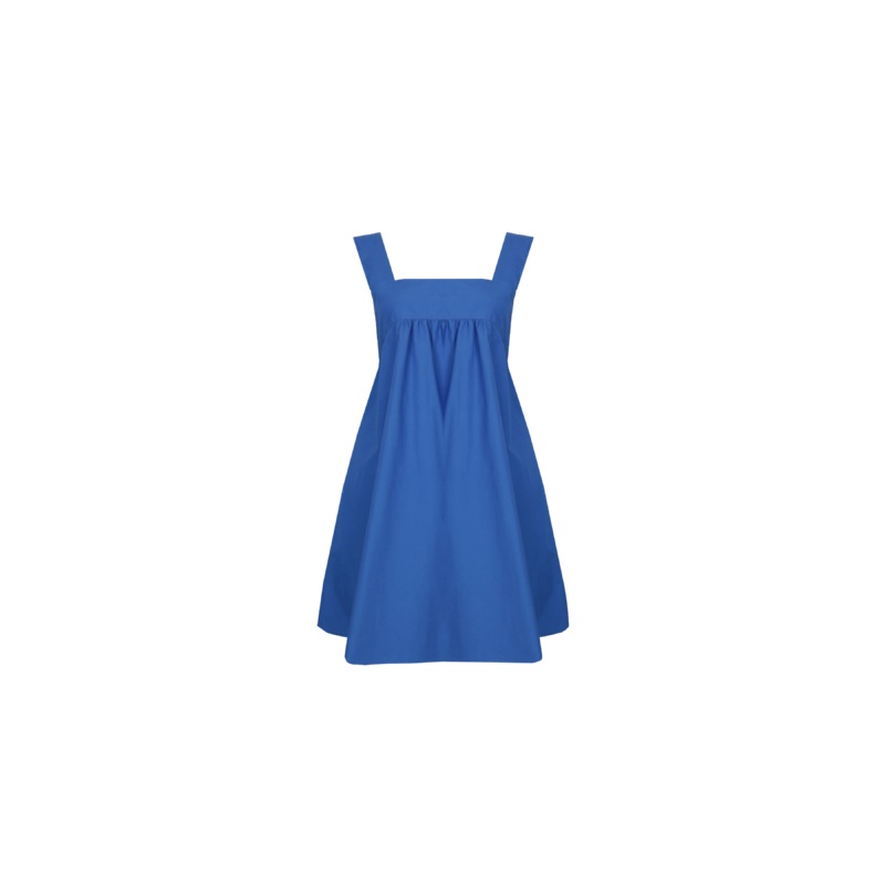 MARGIE TIE MINI DRESS COBALT|4|6|8|10|12|14|16|18|20