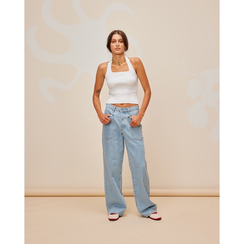 SOL HALTER TANK WHITE|4|6|8|10|12|14|16